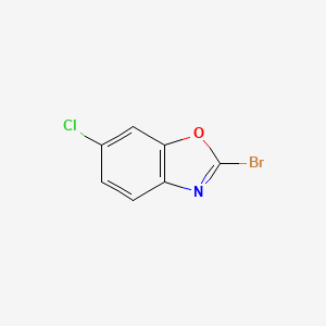 molecular formula C7H3BrClNO B3226315 2-Bromo-6-chlorobenzo[d]oxazole CAS No. 1254123-54-0