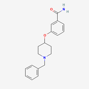 molecular formula C19H22N2O2 B3226336 3-((1-Benzylpiperidin-4-yl)oxy)benzamide CAS No. 1254475-25-6