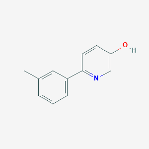 molecular formula C12H11NO B3226398 6-(3-Methylphenyl)pyridin-3-ol CAS No. 1255638-58-4
