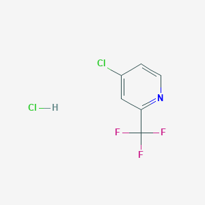 molecular formula C6H4Cl2F3N B3226411 4-Chloro-2-(trifluoromethyl)pyridine hydrochloride CAS No. 1255710-75-8