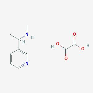 molecular formula C10H14N2O4 B3226437 N-methyl-1-(3-pyridinyl)ethanamine oxalate CAS No. 1255718-34-3