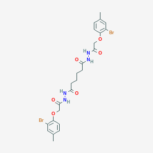 N'~1~,N'~6~-bis[(2-bromo-4-methylphenoxy)acetyl]hexanedihydrazide