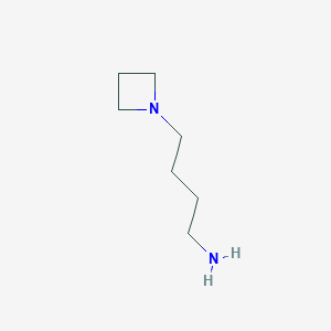 molecular formula C7H16N2 B3226454 4-(Azetidin-1-yl)butan-1-amine CAS No. 1256276-42-2