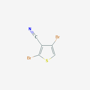 molecular formula C5HBr2NS B3226491 2,4-Dibromothiophene-3-carbonitrile CAS No. 1256651-68-9