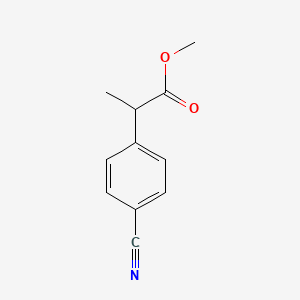 molecular formula C11H11NO2 B3226499 Methyl 2-(4-cyanophenyl)propanoate CAS No. 125670-62-4