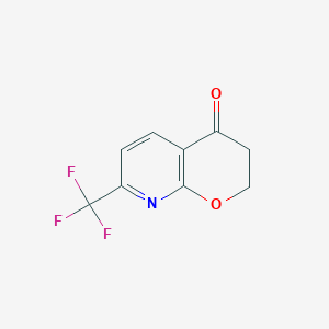 4H-Pyrano[2,3-b]pyridin-4-one, 2,3-dihydro-7-(trifluoromethyl)-