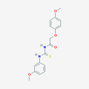 molecular formula C17H18N2O4S B322654 2-(4-methoxyphenoxy)-N-[(3-methoxyphenyl)carbamothioyl]acetamide 