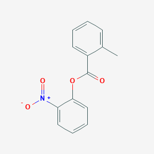 molecular formula C14H11NO4 B322655 2-Nitrophenyl 2-methylbenzoate 