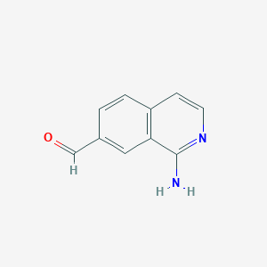 molecular formula C10H8N2O B3226561 1-Aminoisoquinoline-7-carbaldehyde CAS No. 1256807-46-1