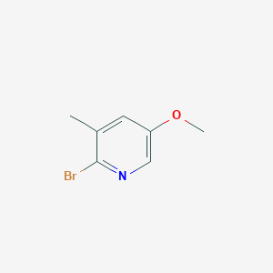 molecular formula C7H8BrNO B3226566 2-Bromo-5-methoxy-3-methylpyridine CAS No. 1256809-85-4