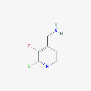 molecular formula C6H6ClFN2 B3226656 (2-Chloro-3-fluoropyridin-4-YL)methanamine CAS No. 1256834-90-8