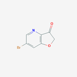 molecular formula C7H4BrNO2 B3226667 6-Bromo-2H,3H-furo[3,2-b]pyridin-3-one CAS No. 1256836-00-6