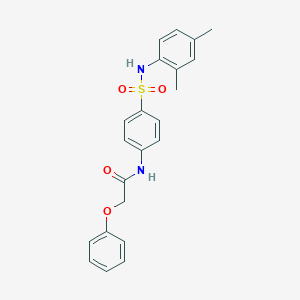 molecular formula C22H22N2O4S B322668 N-{4-[(2,4-dimethylanilino)sulfonyl]phenyl}-2-phenoxyacetamide 
