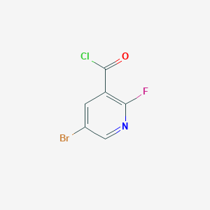molecular formula C6H2BrClFNO B3226680 5-Bromo-2-fluoro-3-pyridinecarbonyl chloride CAS No. 1256914-07-4