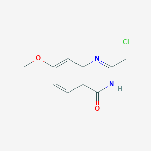 molecular formula C10H9ClN2O2 B3226701 2-Chloromethyl-7-methoxy-1H-quinazolin-4-one CAS No. 1257043-54-1