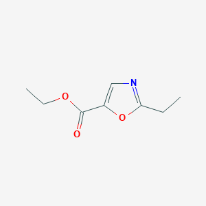 molecular formula C8H11NO3 B3226710 Ethyl 2-ethyloxazole-5-carboxylate CAS No. 1257266-94-6