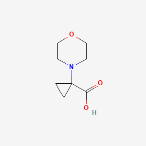 molecular formula C8H13NO3 B3226711 1-Morpholinocyclopropanecarboxylic acid CAS No. 1257293-18-7