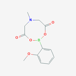 molecular formula C12H14BNO5 B3226762 2-(2-Methoxyphenyl)-6-methyl-1,3,6,2-dioxazaborocane-4,8-dione CAS No. 1257737-05-5