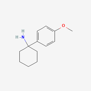 molecular formula C13H19NO B3226795 1-(4-Methoxyphenyl)cyclohexan-1-amine CAS No. 125802-09-7