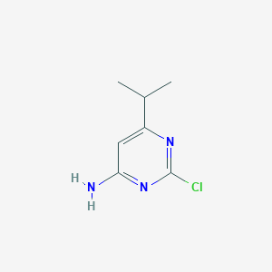 molecular formula C7H10ClN3 B3226813 2-Chloro-6-isopropylpyrimidin-4-amine CAS No. 1258288-61-7