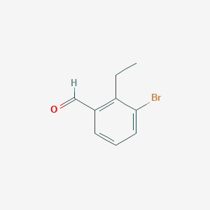 molecular formula C9H9BrO B3226821 3-Bromo-2-ethylbenzaldehyde CAS No. 1258440-77-5