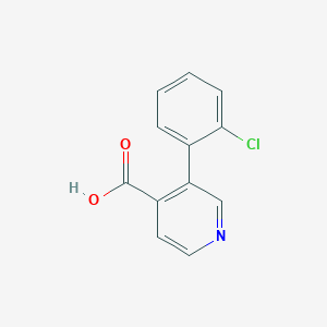 molecular formula C12H8ClNO2 B3226854 3-(2-Chlorophenyl)pyridine-4-carboxylic acid CAS No. 1258625-31-8