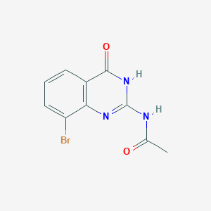molecular formula C10H8BrN3O2 B3226864 N-(8-bromo-4-oxo-3,4-dihydroquinazolin-2-yl)acetamide CAS No. 1258630-87-3