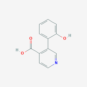 molecular formula C12H9NO3 B3226871 3-(2-Hydroxyphenyl)pyridine-4-carboxylic acid CAS No. 1258633-35-0
