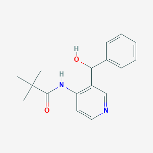 molecular formula C17H20N2O2 B3226918 N-(3-(hydroxy(phenyl)methyl)pyridin-4-yl)pivalamide CAS No. 125867-26-7