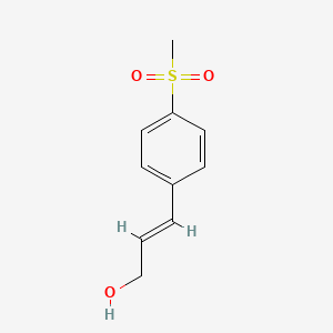 molecular formula C10H12O3S B3226926 4-(Methylsulfonyl)cinnamyl alcohol CAS No. 125872-64-2