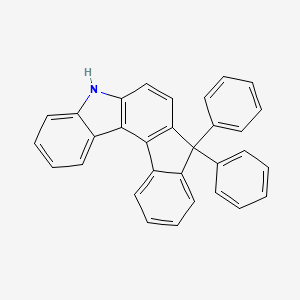 molecular formula C31H21N B3226970 5,8-Dihydro-8,8-diphenyl-indeno[2,1-c]carbazole CAS No. 1259280-39-1