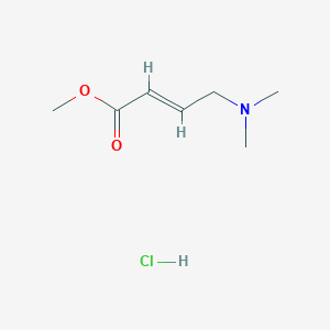 molecular formula C7H14ClNO2 B3226983 (E)-methyl 4-(dimethylamino)but-2-enoate hydrochloride CAS No. 1259519-60-2