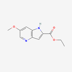 molecular formula C11H12N2O3 B3227034 6-Methoxy-4-azaindole-2-carboxylic acid ethyl ester CAS No. 1260381-32-5