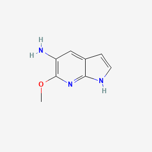 molecular formula C8H9N3O B3227047 5-Amino-6-methoxy-7-azaindole CAS No. 1260385-85-0