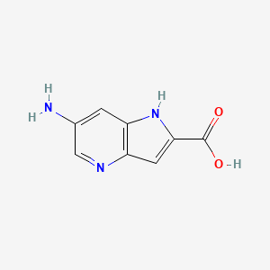 molecular formula C8H7N3O2 B3227055 6-Amino-4-azaindole-2-carboxylic acid CAS No. 1260386-70-6