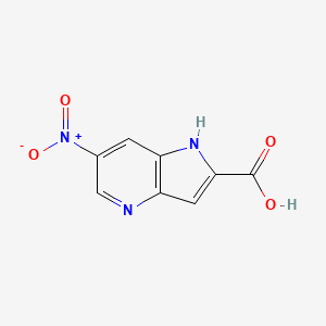 molecular formula C8H5N3O4 B3227056 6-Nitro-4-azaindole-2-carboxylic acid CAS No. 1260386-80-8