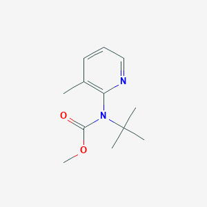 molecular formula C12H18N2O2 B3227066 Methyl tert-butyl(3-methylpyridin-2-yl)carbamate CAS No. 1260403-56-2