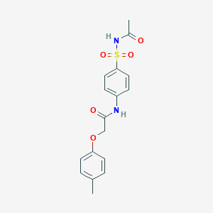 N-{4-[(acetylamino)sulfonyl]phenyl}-2-(4-methylphenoxy)acetamide