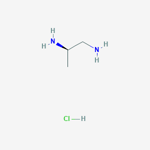 molecular formula C3H11ClN2 B3227087 (R)-(+)-Diaminopropane Hydrochloride CAS No. 1260603-33-5
