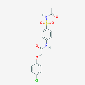 N-[4-(acetylsulfamoyl)phenyl]-2-(4-chlorophenoxy)acetamide