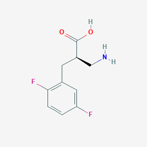 molecular formula C10H11F2NO2 B3227100 (R)-3-Amino-2-(2,5-difluorobenzyl)propanoic acid CAS No. 1260607-60-0