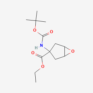 3-(tert-Butoxycarbonylamino)-6-oxabicyclo[3.1.0]hexane-3-carboxylic acid ethyl ester