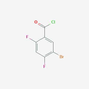 molecular formula C7H2BrClF2O B3227138 5-Bromo-2,4-difluorobenzoyl chloride CAS No. 1260654-60-1