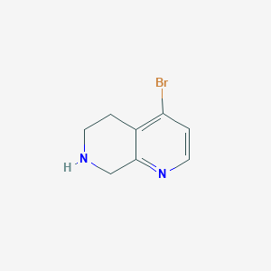 molecular formula C8H9BrN2 B3227160 4-Bromo-5,6,7,8-tetrahydro-1,7-naphthyridine CAS No. 1260670-11-8