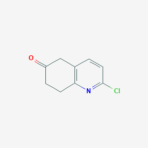 molecular formula C9H8ClNO B3227164 6(5H)-Quinolinone, 2-chloro-7,8-dihydro- CAS No. 1260671-04-2