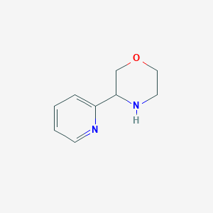molecular formula C9H12N2O B3227168 3-(Pyridin-2-yl)morpholine CAS No. 1260671-63-3