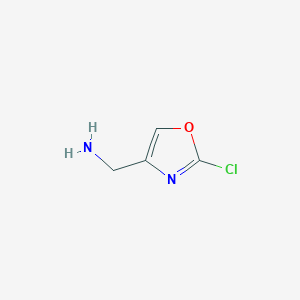 molecular formula C4H5ClN2O B3227173 (2-Chloro-1,3-oxazol-4-YL)methanamine CAS No. 1260672-32-9
