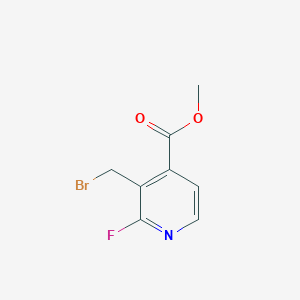molecular formula C8H7BrFNO2 B3227191 Methyl 3-(bromomethyl)-2-fluoropyridine-4-carboxylate CAS No. 1260672-78-3