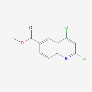 molecular formula C11H7Cl2NO2 B3227202 Methyl 2,4-dichloroquinoline-6-carboxylate CAS No. 1260676-14-9