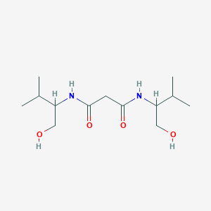 molecular formula C13H26N2O4 B322721 N,N'-bis(1-hydroxy-3-methylbutan-2-yl)propanediamide 